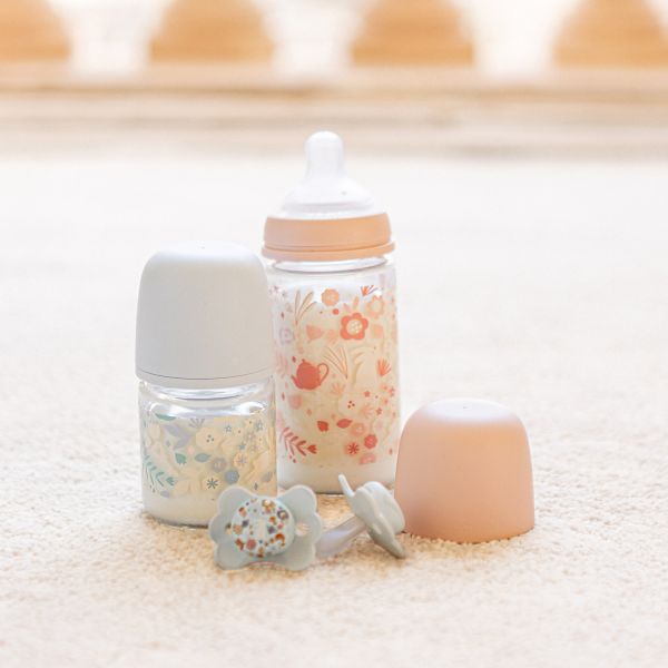 Suavinex Wonderland SX Pro Fles Glas - Medium Flow - 240ml - Blauw 