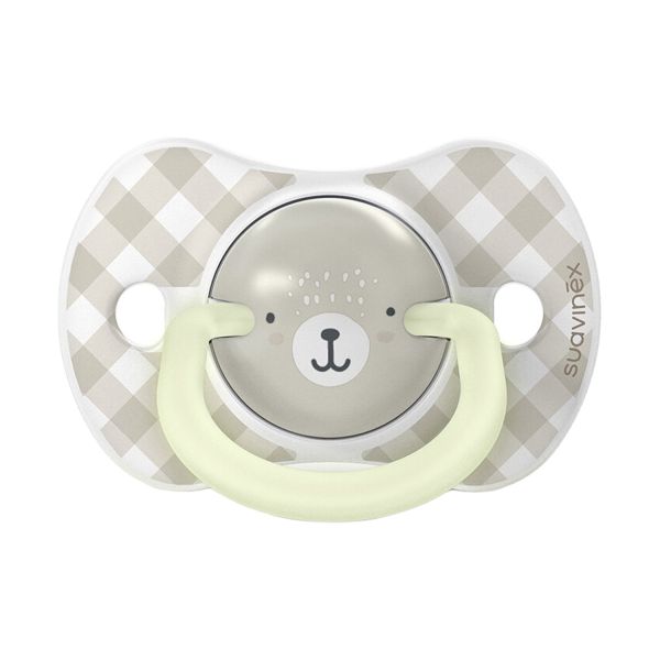 Suavinex Wild & Free SX Pro Fopspeen Symmetrisch - 6-18Mnd - 2 Stuks - Silicone - Grijs