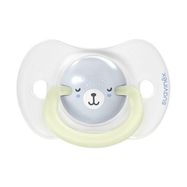 Suavinex Wild & Free SX Pro Fopspeen Symmetrisch - 6-18Mnd - 2 Stuks - Silicone - Blauw