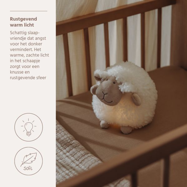 Meyco Nachtlampje - Buddy Sheep - Natural