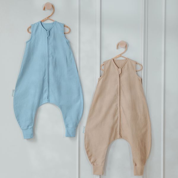 Meyco Studio Jumper Ongevoerd Linnen Jeans Blue 80 cm