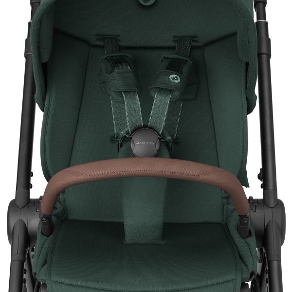 Maxi-Cosi Oxford+ Kinderwagen 2-in-1 - Twillic Green (Dark Frame + Brown Leather) Maxi-Cosi Oxford+ Kinderwagen 2-in-1 - Twillic Green (Dark Frame + Brown Leather)