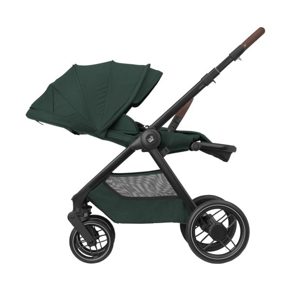 Maxi-Cosi Oxford+ Kinderwagen 2-in-1 - Twillic Green (Dark Frame + Brown Leather) Maxi-Cosi Oxford+ Kinderwagen 2-in-1 - Twillic Green (Dark Frame + Brown Leather)