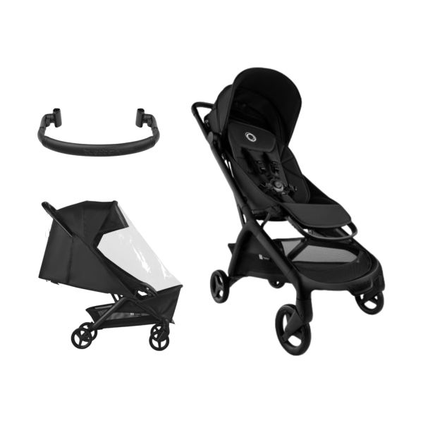 Bugaboo Butterfly 2 Buggy - Essential Bundel - Heritage Black Bugaboo Butterfly 2 Buggy - Essential Bundel - Heritage Black