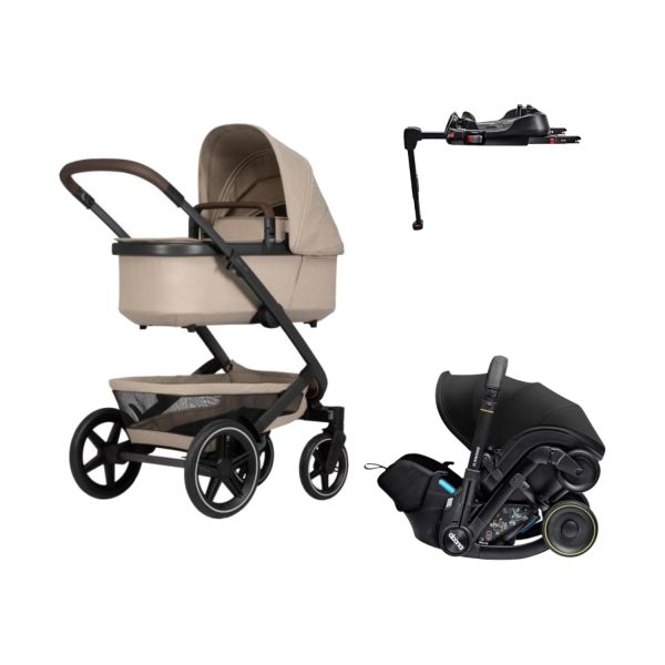 Joolz Geo 3 Kinderwagen 2-in-1 Classic Look - Sandy Taupe | Doona X Autostoeltje | Doona X Isofix Base Joolz Geo 3 Kinderwagen 2-in-1 Classic Look - Sandy Taupe | Doona X Autostoeltje | Doona X Isofix Base