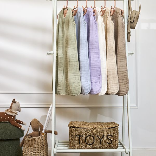Meyco Baby Uni Zomerslaapzak - 60 cm - Pre-Washed Hydrofiel - Soft Olive Meyco Baby Uni Zomerslaapzak - 60 cm - Pre-Washed Hydrofiel - Soft Olive