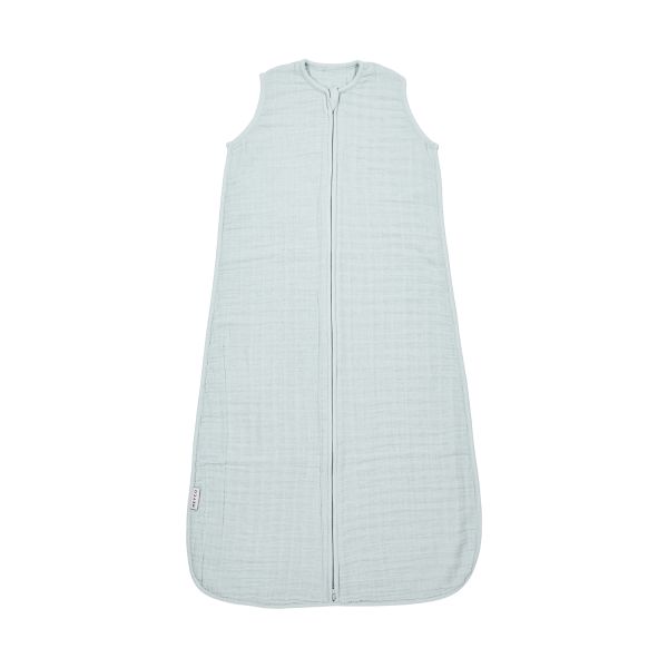 Meyco Baby Uni Zomerslaapzak - 60 cm - Pre-Washed Hydrofiel - Grey Blue 