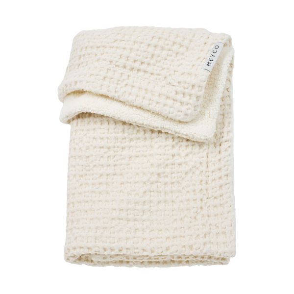 Meyco Baby Ledikantdeken Wafel Teddy Nature 100 x 150 cm