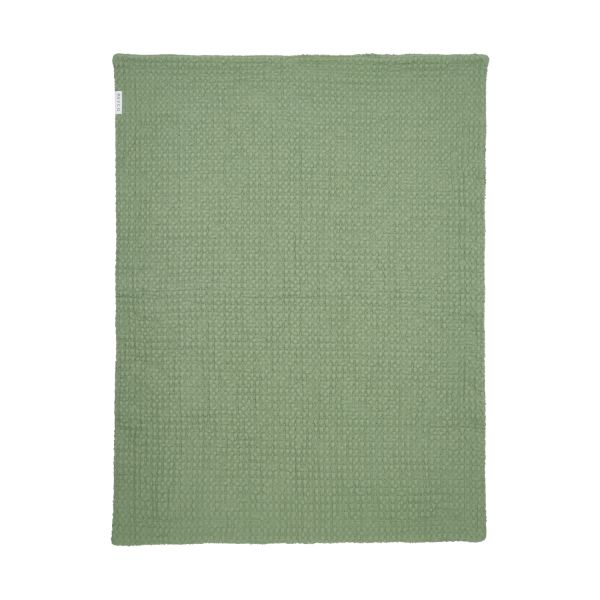 Meyco Baby Ledikantdeken Wafel Teddy Olive Green 100 x 150 cm Meyco Baby Ledikantdeken Wafel Teddy Olive Green 100 x 150 cm
