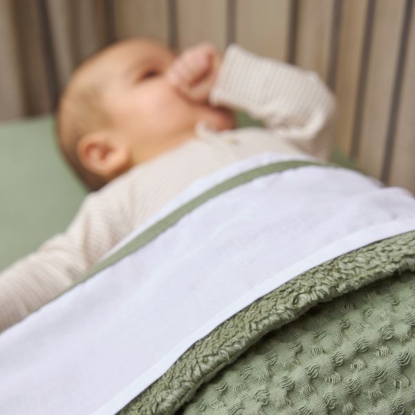 Meyco Baby Wieglaken Bies Olive Green 75 x 100 cm Meyco Baby Wieglaken Bies Olive Green 75 x 100 cm