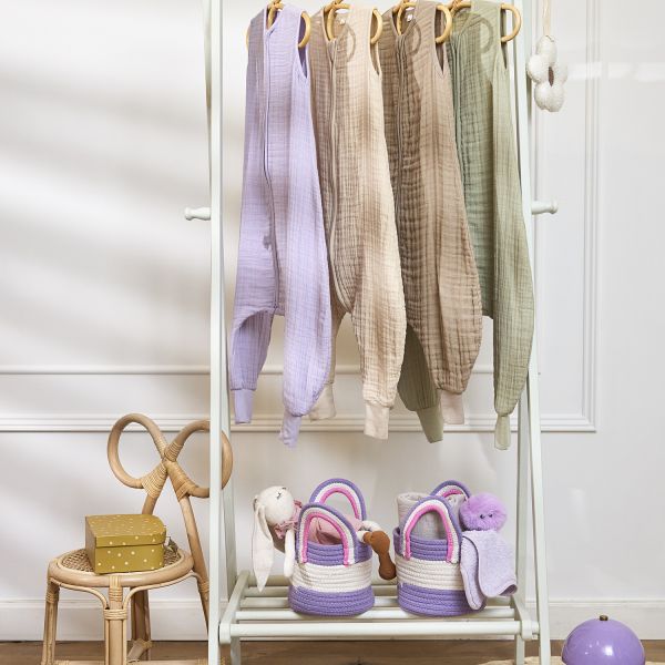 Meyco Baby Uni Zomer Slaapoverall Jumper - 80 cm - Pre-Washed Hydrofiel - Soft Sand Meyco Baby Uni Zomer Slaapoverall Jumper - 80 cm - Pre-Washed Hydrofiel - Soft Sand