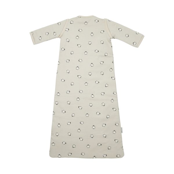 Meyco Baby Slaapzak Met Afritsbare Mouwen Penguin Soft Sand 60 cm