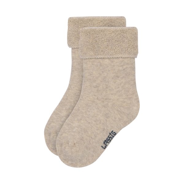 Lässig Terry Socks GOTS - 3-pack - Brown/Beige - Maat 12-14