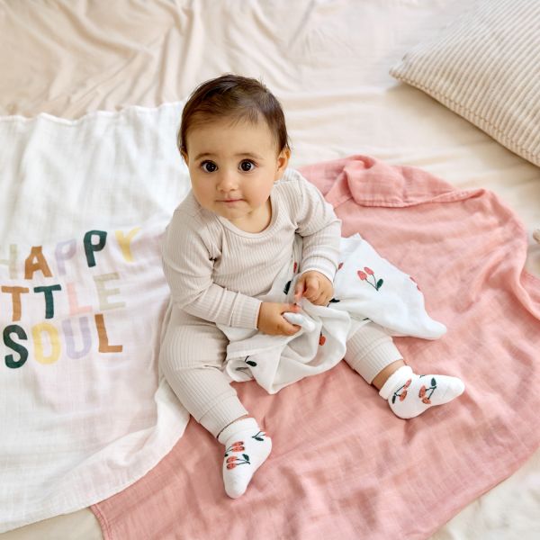 Lässig Terry Socks GOTS - 3-pack - Cherry Peach - Maat 15-18 Lässig Terry Socks GOTS - 3-pack - Cherry Peach - Maat 15-18