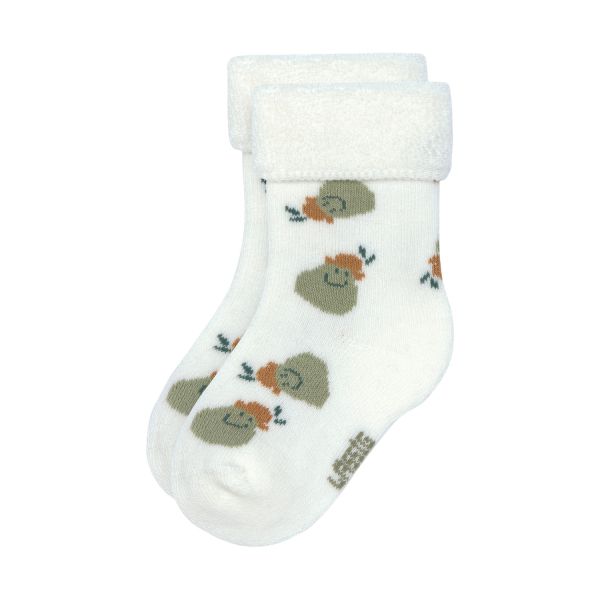 Lässig Terry Socks GOTS - 3-pack - Pear Light Khaki - Maat 15-18