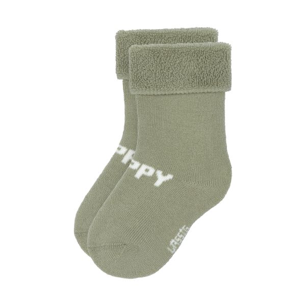 Lässig Terry Socks GOTS - 3-pack - Pear Light Khaki - Maat 15-18