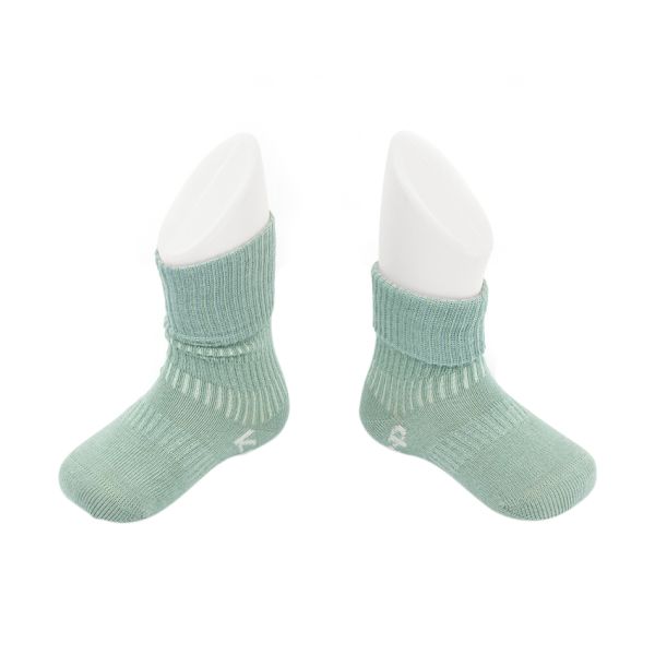 Kipkep Blijf-Sokjes - 6-12 Mnd - Pale Green 2-pack