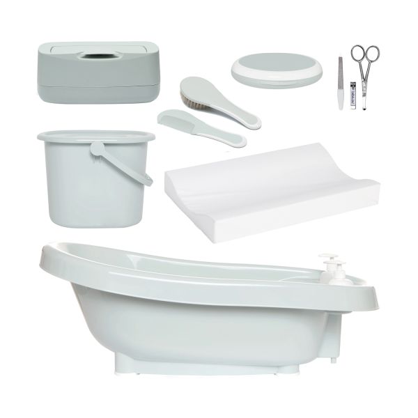 Bébé-Jou Click Thermobadset De Luxe - 6-Delig - Sky Green Bébé-Jou Click Thermobadset De Luxe - 6-Delig - Sky Green