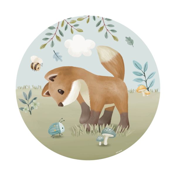 Little Dutch Wallpaper Circle Forest Friends 100 cm Little Dutch Wallpaper Circle Forest Friends 100 cm