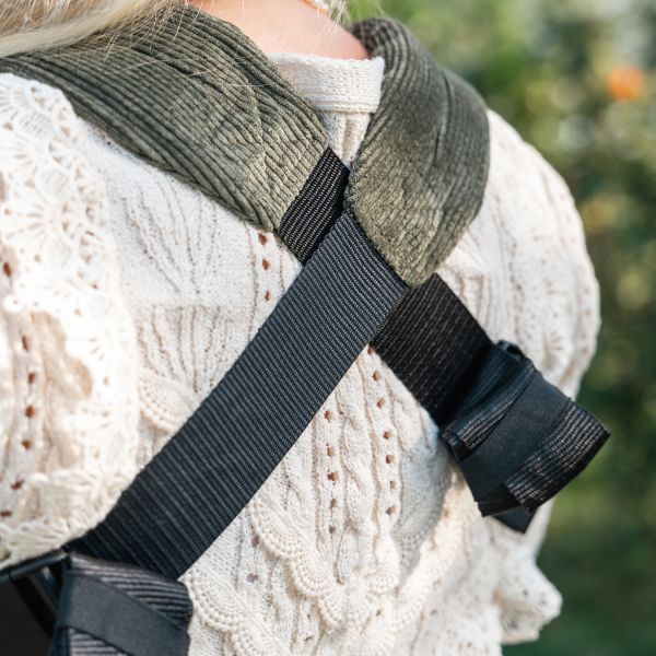ByKay Click Carrier Deluxe Draagzak - Rib - Moss Green ByKay Click Carrier Deluxe Draagzak - Rib - Moss Green