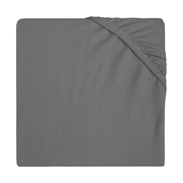 Jollein Ledikanthoeslaken Jersey 60 x 120 cm Storm Grey