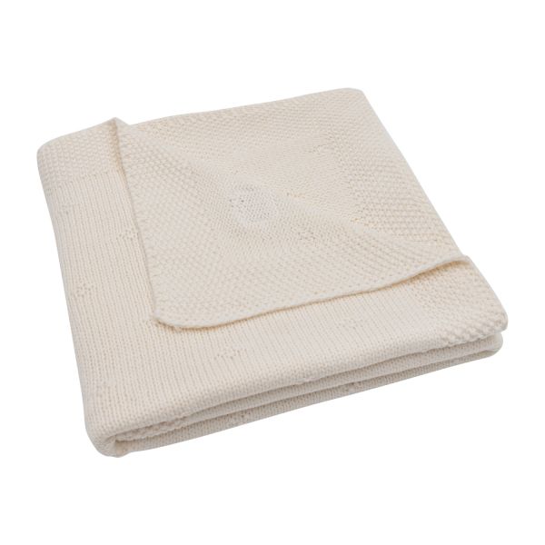 Jollein Cosy Knit Wiegdeken - 75 x 100 cm - Ivory Jollein Cosy Knit Wiegdeken - 75 x 100 cm - Ivory