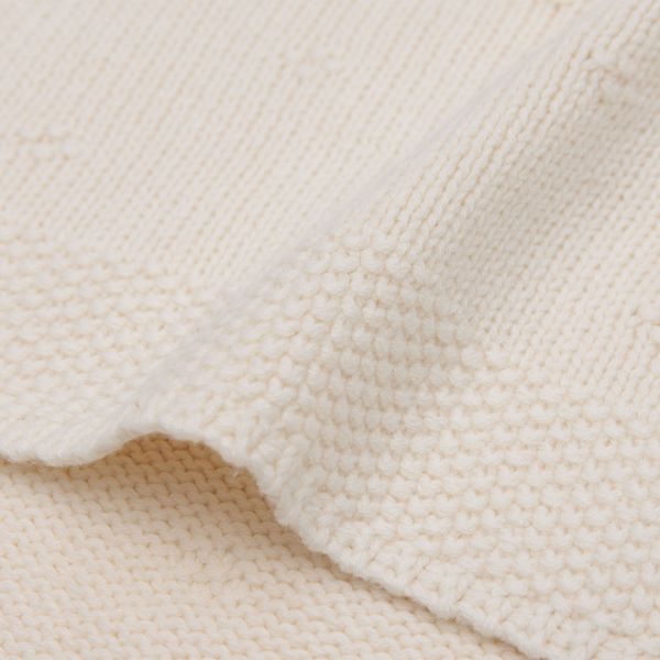 Jollein Cosy Knit Wiegdeken - 75 x 100 cm - Ivory Jollein Cosy Knit Wiegdeken - 75 x 100 cm - Ivory