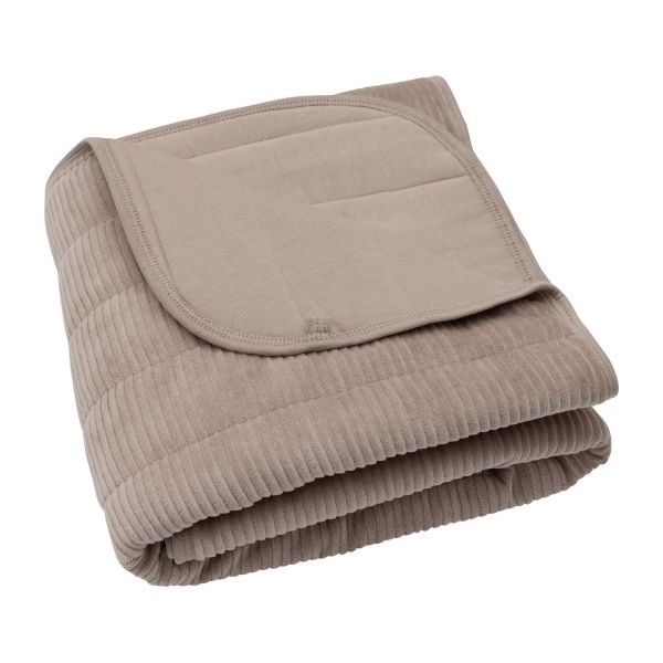 Jollein Deken Wieg 75x100cm Velvet Rib - Milky Coffee Jollein Deken Wieg 75x100cm Velvet Rib - Milky Coffee