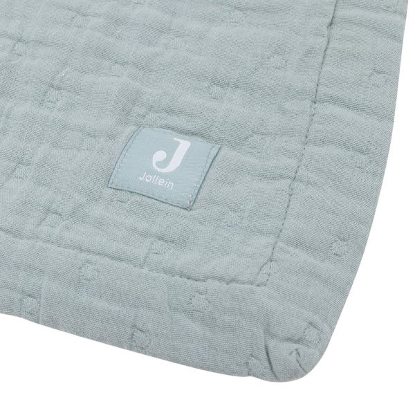 Jollein Deken - 75 x 100 cm - Hydrofiel - Jacquard Sea Green Jollein Deken - 75 x 100 cm - Hydrofiel - Jacquard Sea Green