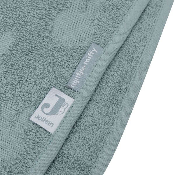 Jollein Miffy Jacquard Badponcho - Badstof - Sea Green