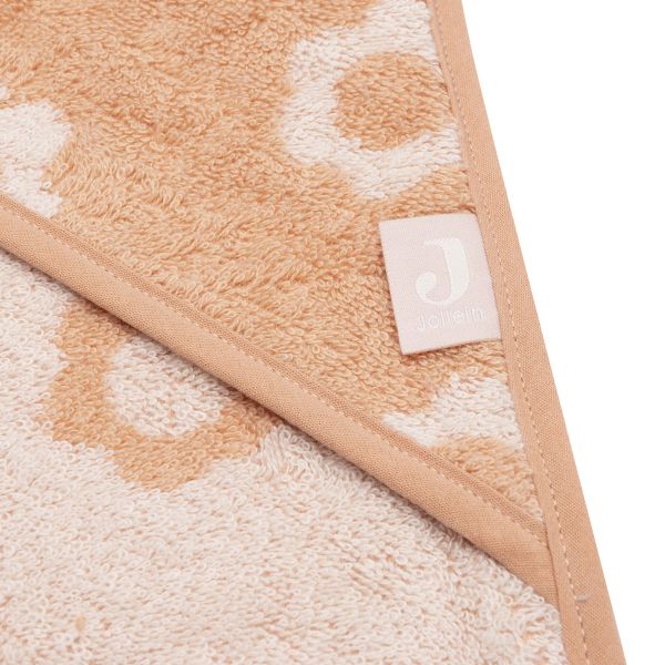 Jollein Jacquard Badcape - Badstof - 75x75 cm - Flower Jollein Jacquard Badcape - Badstof - 75x75 cm - Flower