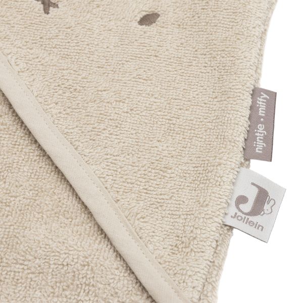 Jollein Badcape Nijntje - Badstof - 75x75 cm- Warm Sand Jollein Badcape Nijntje - Badstof - 75x75 cm- Warm Sand