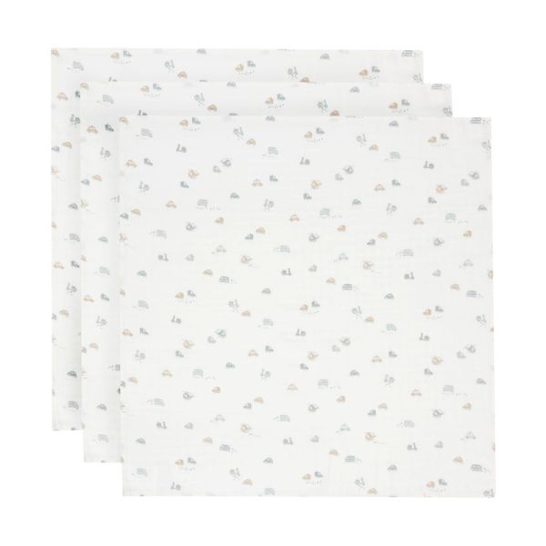 Jollein On The Go Hydrofiele Doek Small - 3 Stuks - 70 x 70 cm 