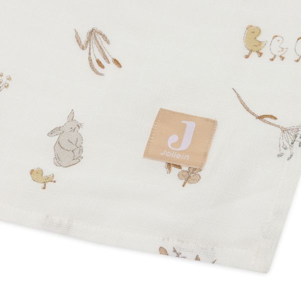 Jollein Riverside Large Multidoek - 2 Pack - 115 x 115 cm - Hydrofiel Jollein Riverside Large Multidoek - 2 Pack - 115 x 115 cm - Hydrofiel