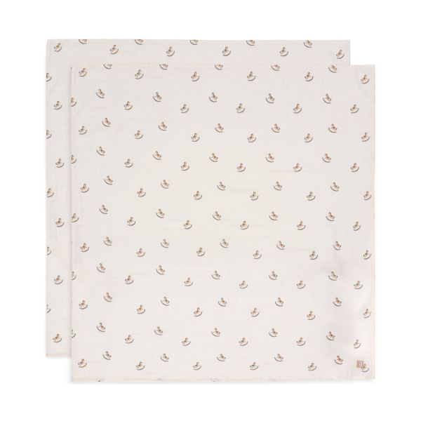 Jollein Nostalgic Ride Large Multidoek - 2 Pack - 115 x 115 cm - Hydrofiel Jollein Nostalgic Ride Large Multidoek - 2 Pack - 115 x 115 cm - Hydrofiel