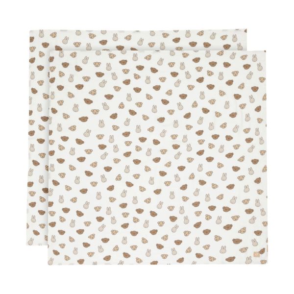 Jollein Miffy And Friends Hydrofiele Doek Large - 2 Stuks - 115 x 115 cm Jollein Miffy And Friends Hydrofiele Doek Large - 2 Stuks - 115 x 115 cm