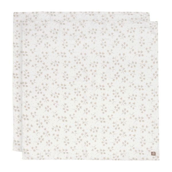 Jollein Hydrofiele Doek - Leafy Dreams - Large - 115x115 cm - 2 Stuks Jollein Hydrofiele Doek - Leafy Dreams - Large - 115x115 cm - 2 Stuks