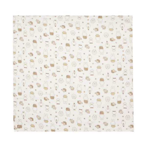 Jollein Hydrofiele Doeken - 2 Stuks - 115 x 115 cm - Miffy Family Farm