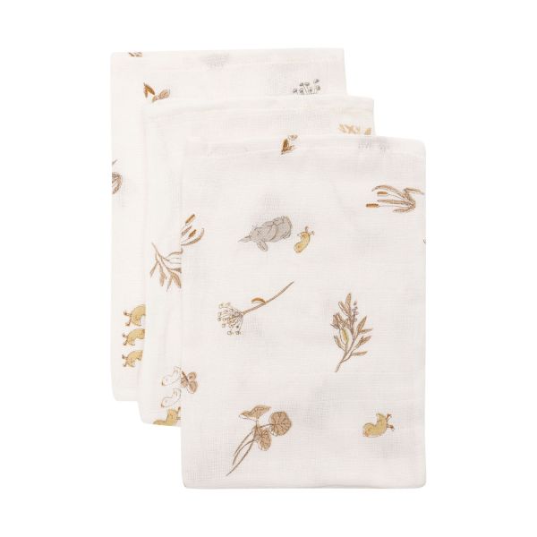 Jollein Hydrofiel Washandje - 3 Pack - 15 x 20 cm - Riverside