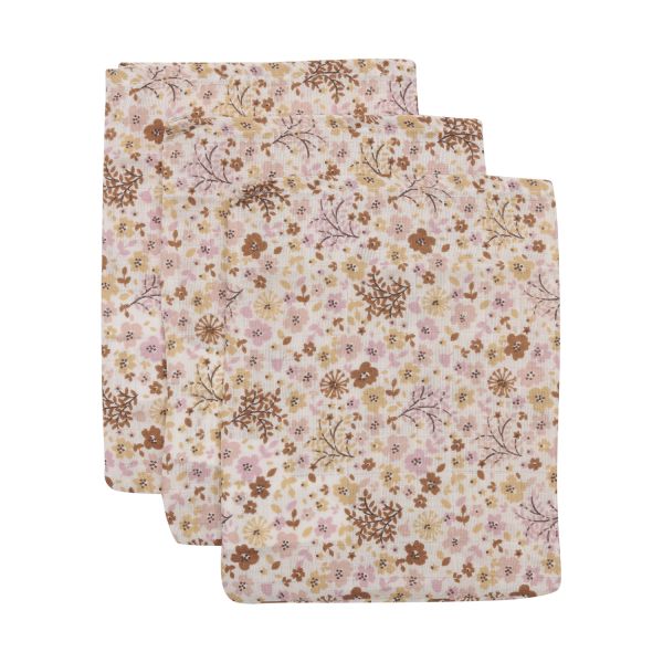 Jollein Hydrofiel Washandje - Flower Fairies - 15x20 cm - 3 Stuks Jollein Hydrofiel Washandje - Flower Fairies - 15x20 cm - 3 Stuks