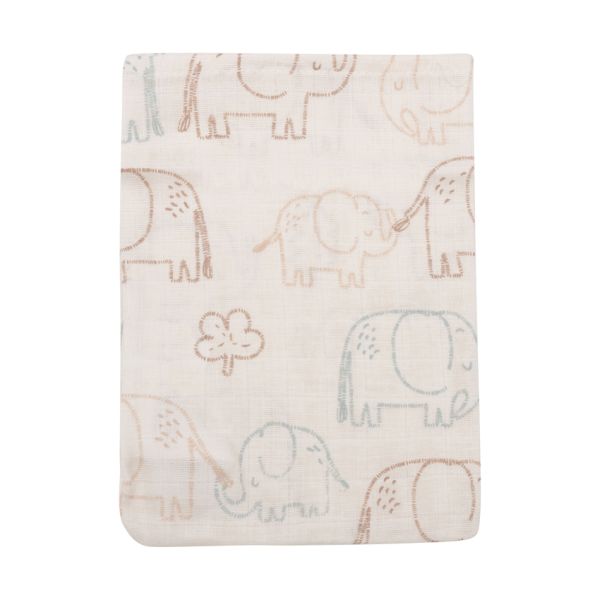 Jollein Hydrofiel Washandje - Elephant Tales - 15x20 cm - 3 Stuks Jollein Hydrofiel Washandje - Elephant Tales - 15x20 cm - 3 Stuks