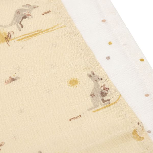 Jollein Hydrofiele Monddoekjes - 3 Stuks - Kangaroots