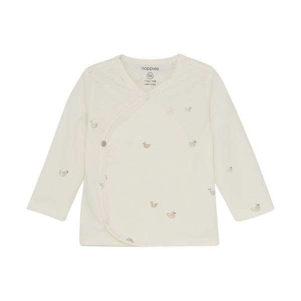 Noppies Nour Overslagshirt - Animals Pattern - Maat 44 - Offwhite