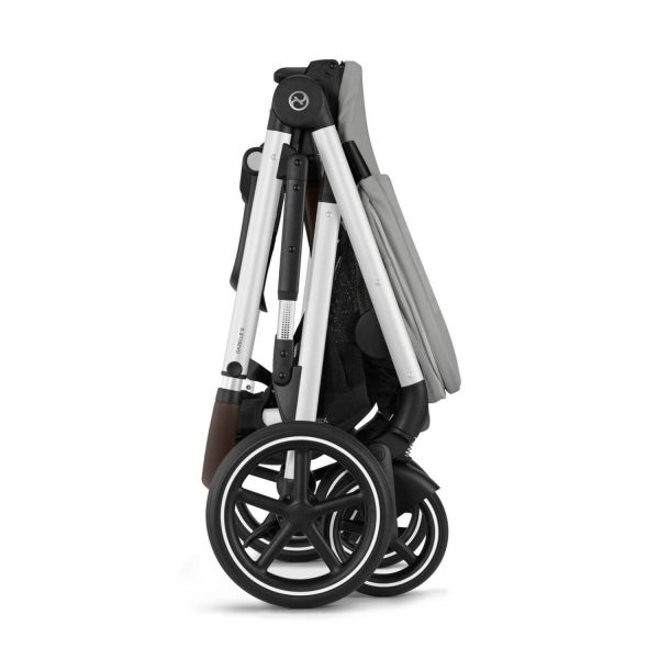 Cybex Gazelle S Kinderwagen 2-in-1 - Silver - Stone Grey / Mid Grey Cybex Gazelle S Kinderwagen 2-in-1 - Silver - Stone Grey / Mid Grey