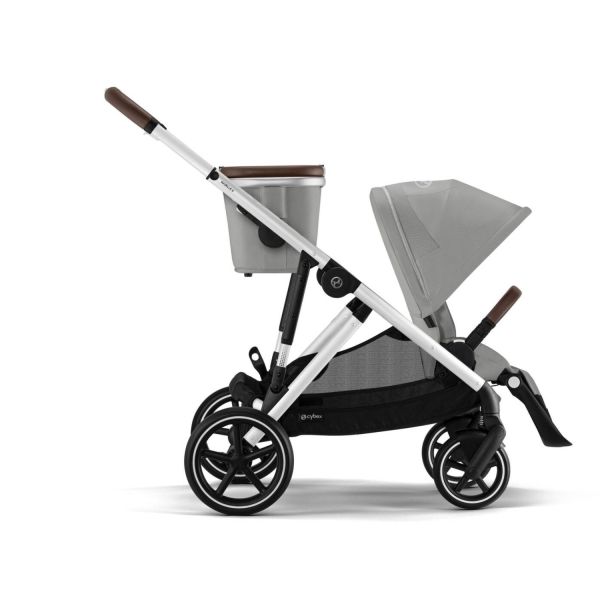 Cybex Gazelle S Kinderwagen 2-in-1 - Silver - Stone Grey / Mid Grey Cybex Gazelle S Kinderwagen 2-in-1 - Silver - Stone Grey / Mid Grey