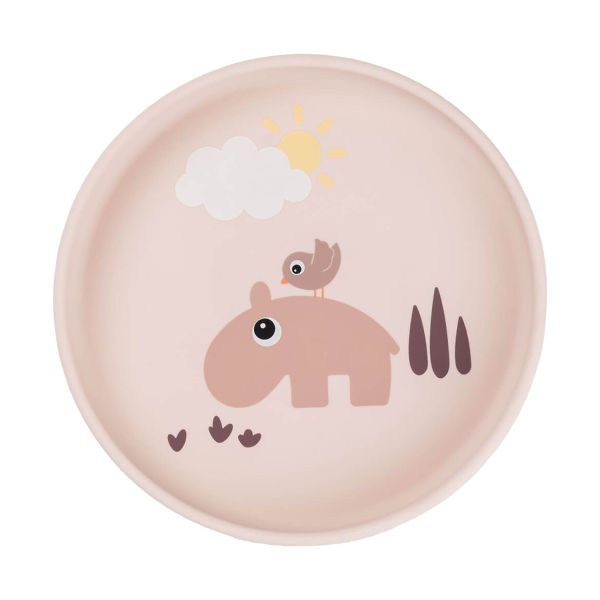 Done By Deer Stick & Stay Bord - Playground - Rond - 18 cm - Powder Done By Deer Stick & Stay Bord - Playground - Rond - 18 cm - Powder