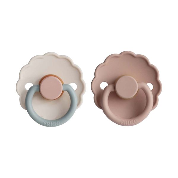 Frigg Daisy Fopspeen - 0-6 mnd (2 stuks) - Blooming Blush/Cotton