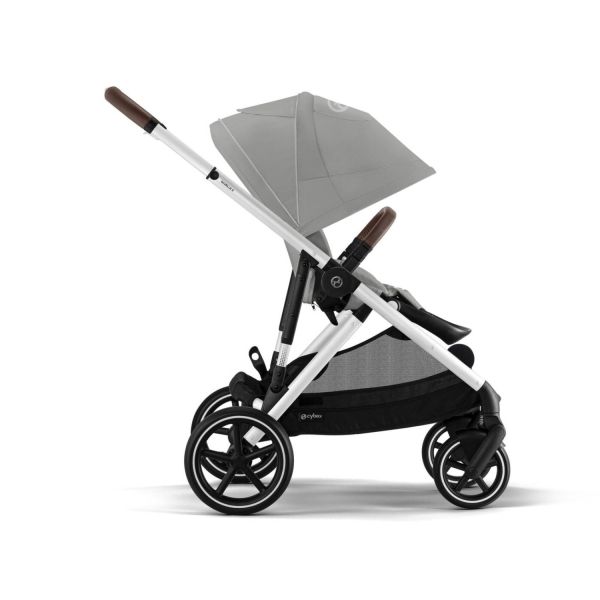 Cybex Gazelle S Kinderwagen 2-in-1 - Silver - Stone Grey / Mid Grey Cybex Gazelle S Kinderwagen 2-in-1 - Silver - Stone Grey / Mid Grey