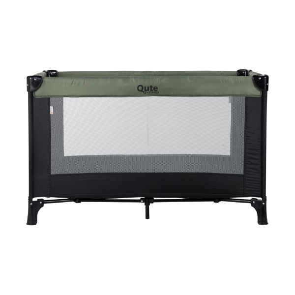 Qute Campingbed Q-sleep Olijfgroen/zwart Qute Campingbed Q-sleep Olijfgroen/zwart