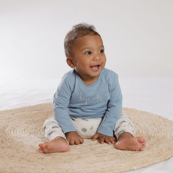 Babylook Boys T-Shirt - Mt.56 - Faded Denim Babylook Boys T-Shirt - Mt.56 - Faded Denim